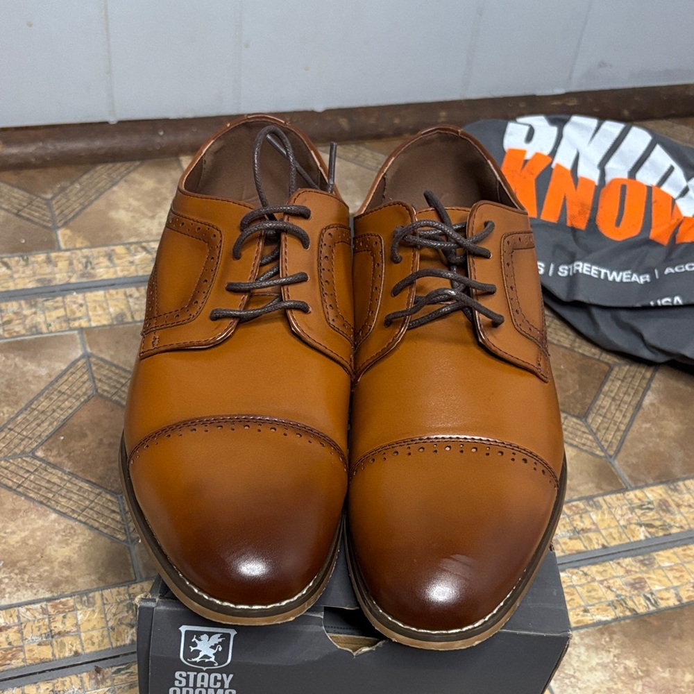 Stacy Adams Men's Tan and Brown Oxford Shoes